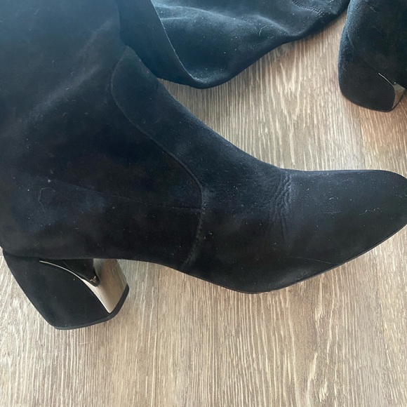 Prada Over the Knee Suede Black Boot - Picture 3 of 9